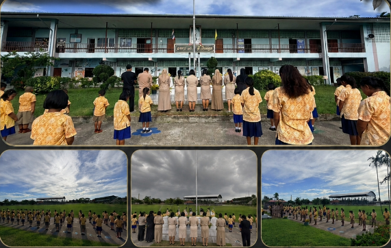 ร่วมยืนสงบนิ่งร่วมไว้อาลัยจากเหตุการณ์ โรงเรียนเทพศิรินทร์ นนทบุรี